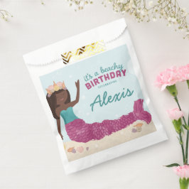 Beachy Birthday Mermaid Favor Box Roze Blauwgroen Bedankzakje