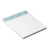 Beachy Blue Checks Notitieblok (Schuin)