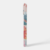 Beachy Blue Coquette Kustcollage Preppy Schattig iPhone 15 Case (Linkerkant)