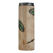 Beachy Blue en Green Dragonfly Flit Thermosbeker (Achterkant)