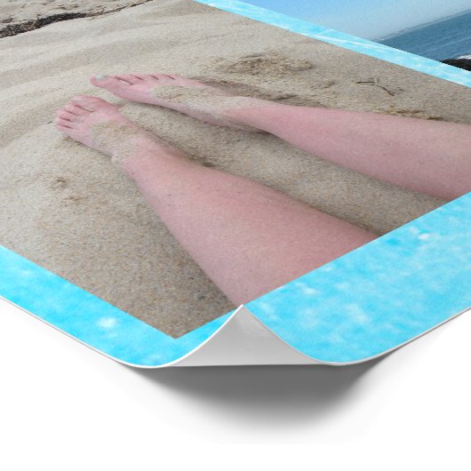 Beachy Blue Multi-Afbeelding persoonlijke Poster (Hoek)