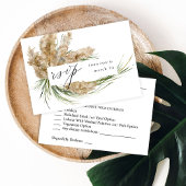Beachy Boho Pampas Grass w Meal RSVP
