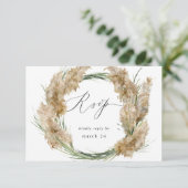 Beachy Boho Pampas Grass w Meal RSVP 2 (Staand voorkant)