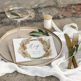Beachy Boho Pampas Grass w Meal RSVP 2