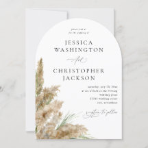 Beachy Boho Pampas Grass Wedding V2 Boog
