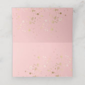 Beachy Boho Pink Ivory Greenery Floral Plaatskaartje (Binnenkant ongevouwen)