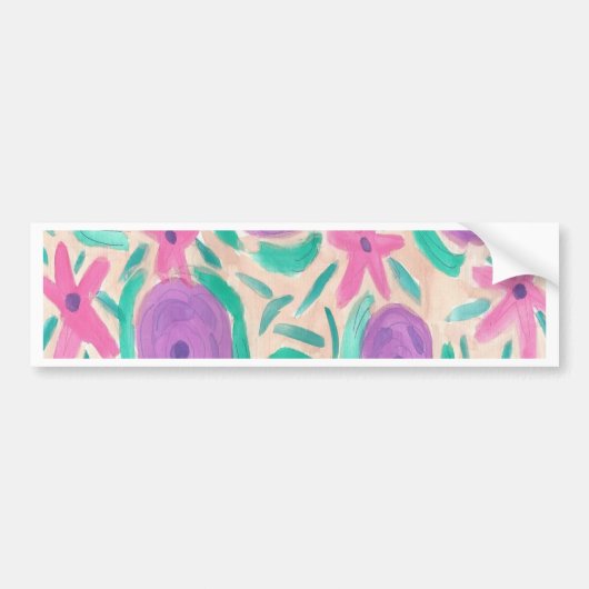 Beachy Boho Print Bumpersticker (Voorkant)