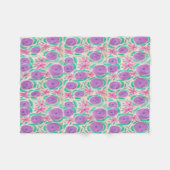 Beachy Boho Print Fleece Deken (Voorkant (Horizontaal))