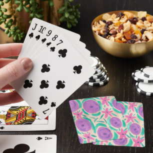 Beachy Boho Print Pokerkaarten
