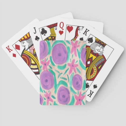 Beachy Boho Print Pokerkaarten (Achterkant)