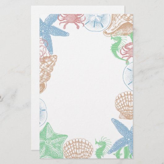 Beachy Briefpapier (Voorkant / Achterkant)