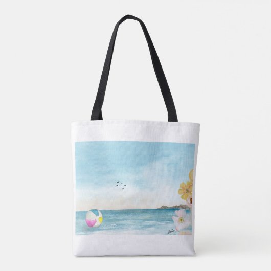 Beachy Canvas tas (Achterkant)