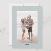 Beachy Christmas Sand Pail Flat Holiday Kaart (Achterkant)