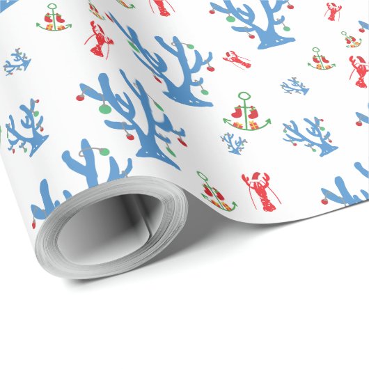 Beachy Christmas Wrapping Paper Cadeaupapier (Rol Hoek)