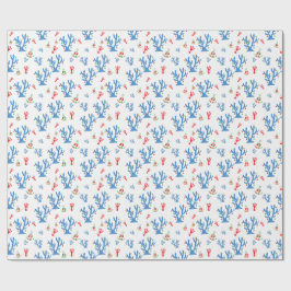 Beachy Christmas Wrapping Paper Cadeaupapier