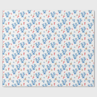 Beachy Christmas Wrapping Paper Cadeaupapier