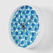 Beachy Coastal Blue Waterverf Design White Lijst (Hoek)