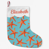 Beachy Coastal kerststaarvis Kleine Kerstsok (Voorkant)