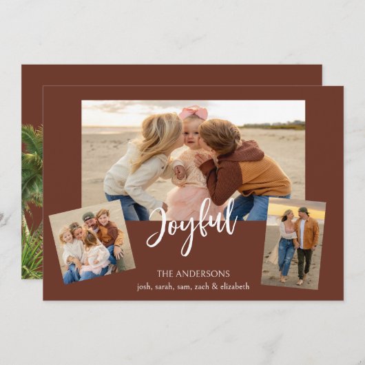 Beachy Collage Foto II Feestdagenkaart (Voorkant / Achterkant)