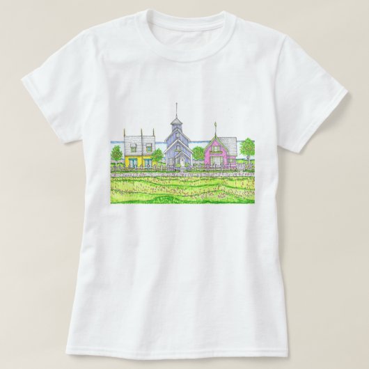 Beachy Cottages Tshirt (Design voorkant)