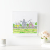 Beachy Cottages wandklok (Huis)