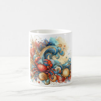 Beachy Crab Coffee Cup Koffiemok
