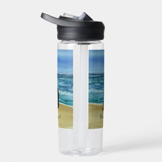 Beachy Dachshund Water Bottle Waterfles (Rechts)