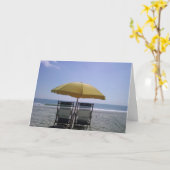 BEACHY DENKEN VAN U GROETJES KAART (Gele Bloem)