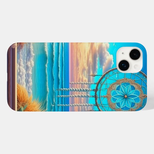 Beachy Dreamcatcher op Venster Case-Mate iPhone Case (Achterkant (horizontaal))