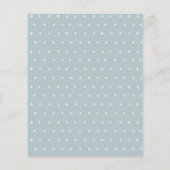 Beachy Gold Dusky Blue Starfish Bingo Baby shower (Achterkant)