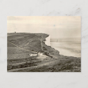 Beachy Head Eastbourne Ouderwetse Kustgezichtsweer Briefkaart