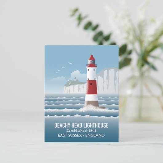 Beachy Head Lighthouse Briefkaart (Staand voorkant)