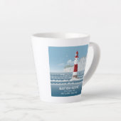 Beachy Head Lighthouse Latte Mok (Rechterhoek)