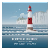 Beachy Head Lighthouse Perfect Poster (Voorkant)