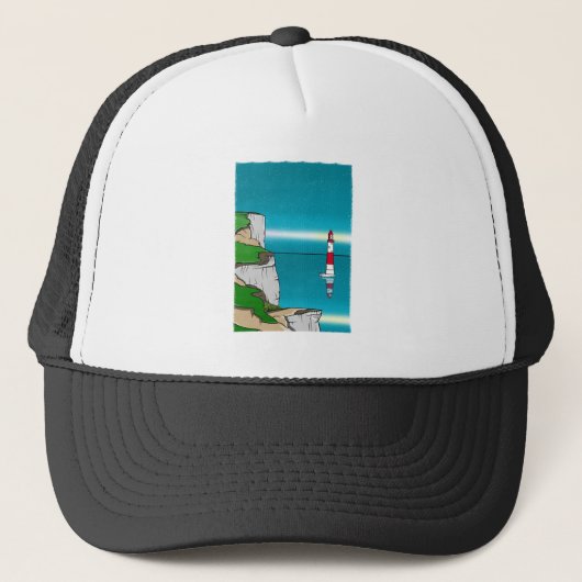 Beachy Head Lighthouse shirt Amazon Trucker Pet (Voorkant)