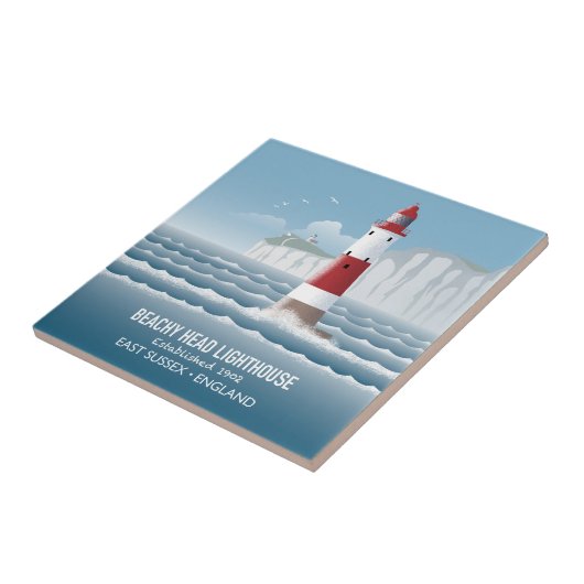 Beachy Head Lighthouse Tegeltje (Zijkant)