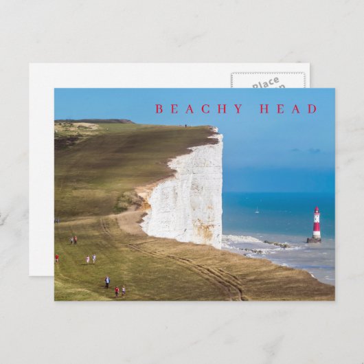 Beachy Head uitzicht ansichtkaart Briefkaart (Voorkant / Achterkant)