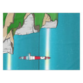 Beachy Head vuurtoren Engels Kanaal Tafelkleed (Voorkant (Horizontaal))