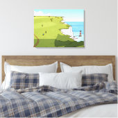 Beachy Head zicht canvasprint Canvas Afdruk (Insitu (Slaapkamer))