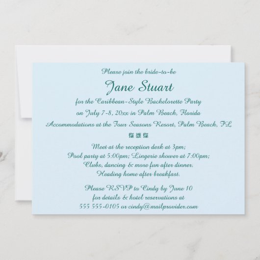 Beachy Illustration Kaart (Achterkant)