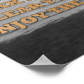 Beachy Inspirerend Quote Sunset Poster (Hoek)