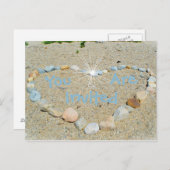 Beachy Invitation Uitnodiging Briefkaart (Voorkant / Achterkant)