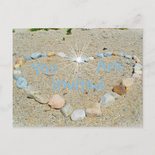 Beachy Invitation Uitnodiging Briefkaart (Voorkant)