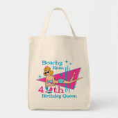 Beachy Keen 40th Birthday Tote Bag (Voorkant)