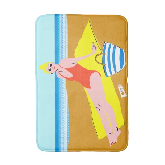 Beachy Keen - Geel Badmat (Voorkant Verticaal)