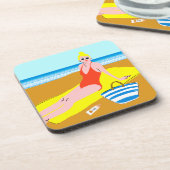 Beachy Keen - Geel Bier Onderzetter (Linkerzijde)