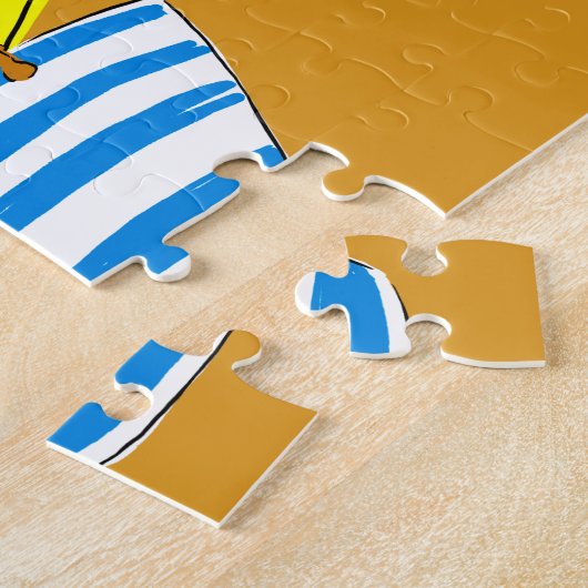 Beachy Keen - Geel Legpuzzel (Zijkant)