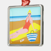 Beachy Keen - Geel Metalen Ornament (Links)