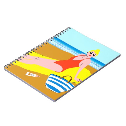 Beachy Keen - Geel Notitieboek (Linkerzijde)