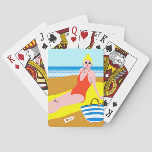 Beachy Keen - Geel Pokerkaarten (Achterkant)